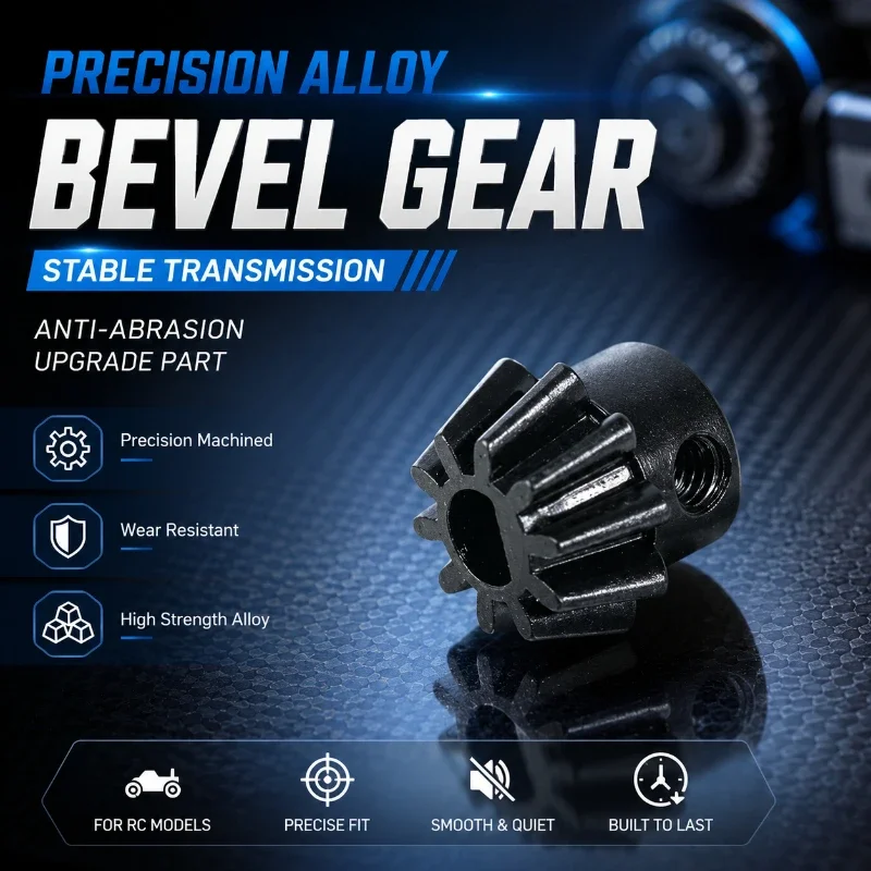 Small Size Hardened Steel Drive Bevel Gear Smooth Rotation Hobby DIY Model Modification Replacement Spare Parts