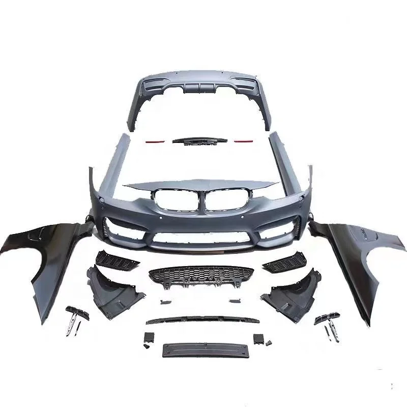 High Quality 2012-2018 3 Series F30 M3 Upgrade Body Kit Full Set Front Rear Bumper Side Skirt Auto Exterior Modified Replacement