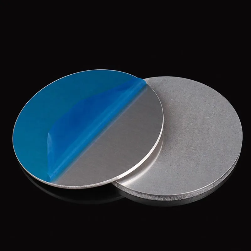 1060 الألومنيوم لوحة مستديرة ضياء 50 مللي متر-300 مللي متر الألومنيوم ورقة دائرية القرص قرص مستدير سمك 0.5 ~ 10 مللي متر تخصيص قطع الليزر