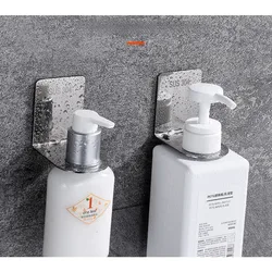 Shower Gel Bottle Rack Hook Hanging Hanger Wall No Drill Paste Bracket Shampoo Soap Liquid Bottle Holder Stand Hook