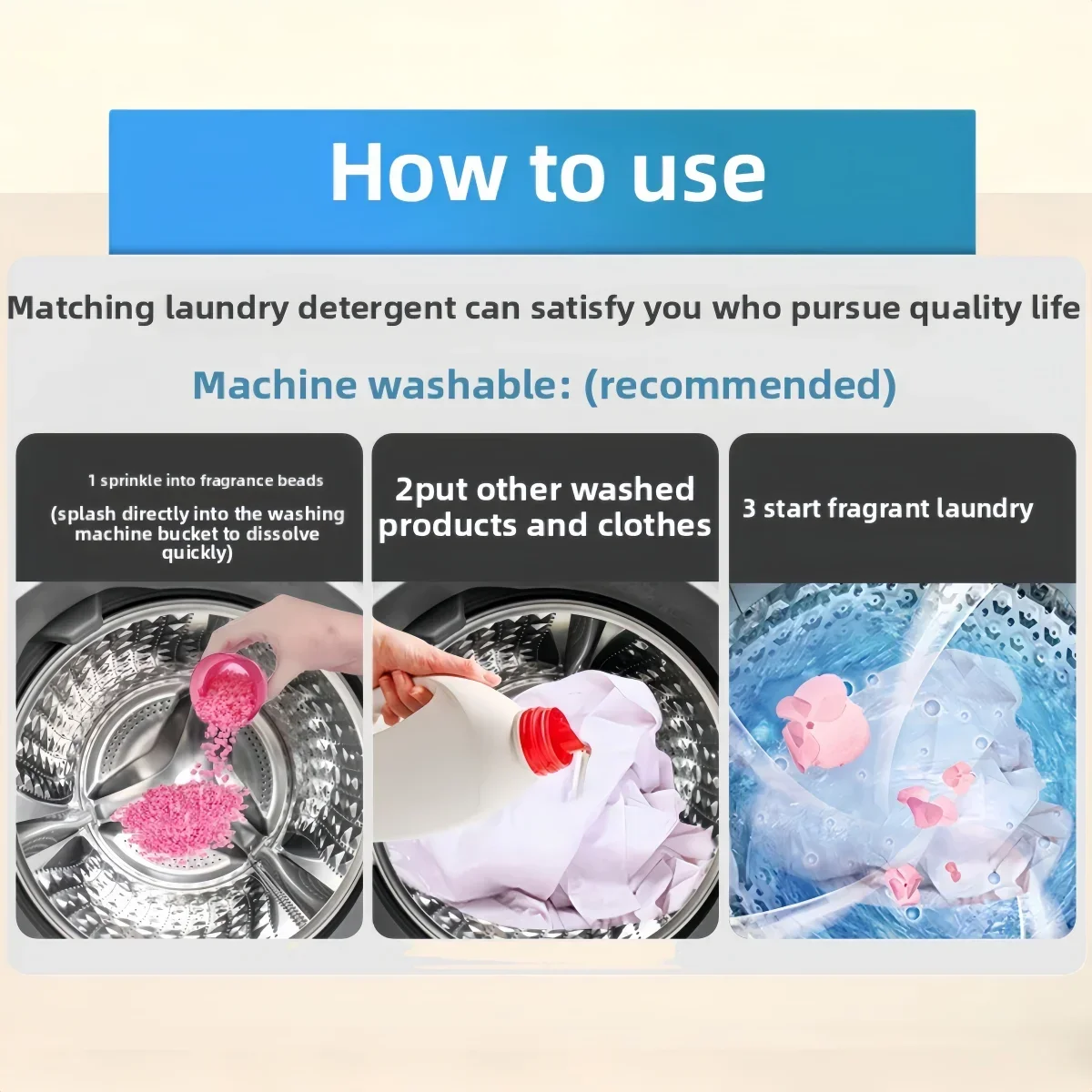 Laundry Scent Booster Beads,Net Weight 800g per bottle, with measuring scoop.  Fragrance Enhancer, Active Floral Scent. Fabric S view 4