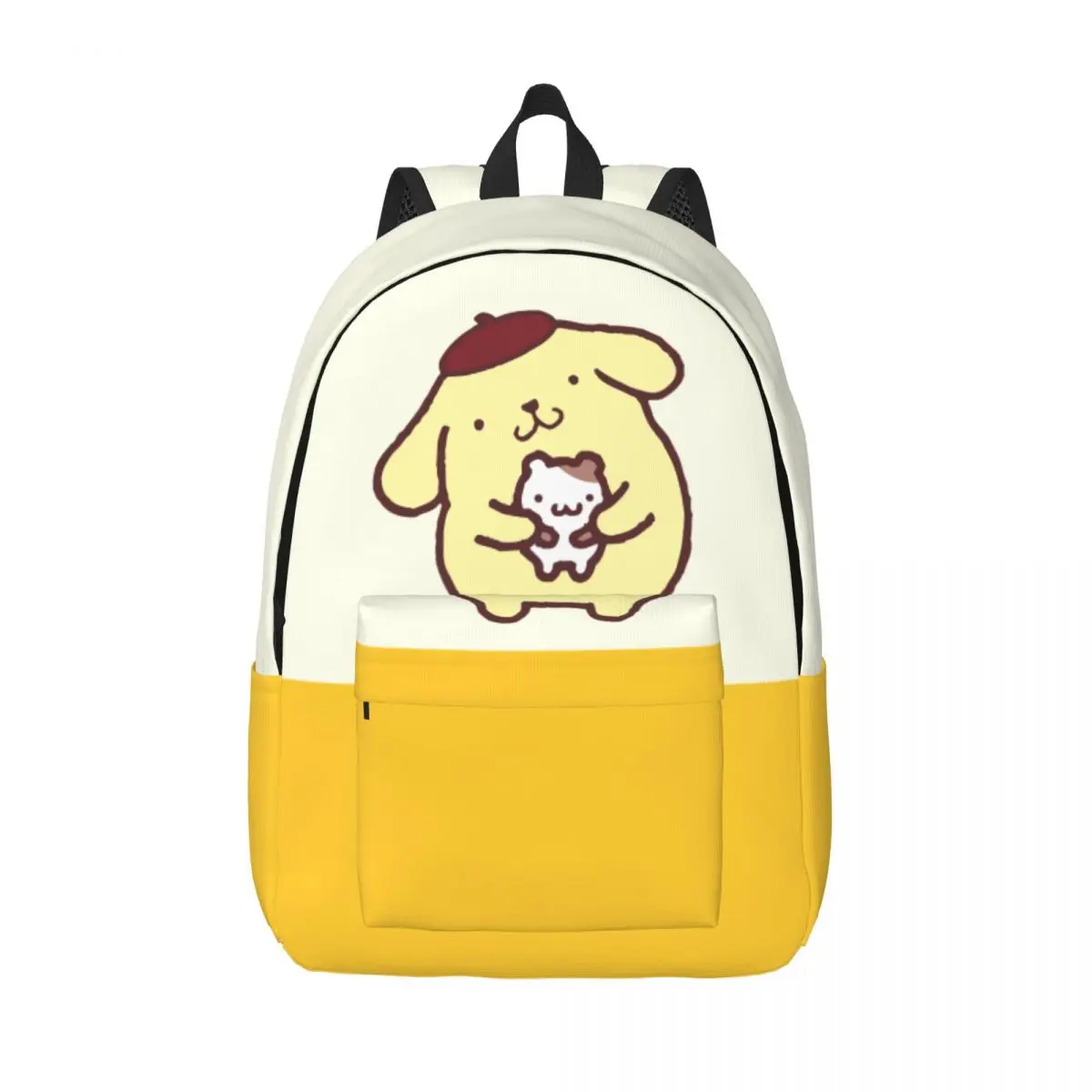 

Сумка для детского сада Pom Pom Purin, моющаяся в стиле ретро Sanrio Pom Pom Purin, унисекс, легкая школьная сумка на день рождения для работы