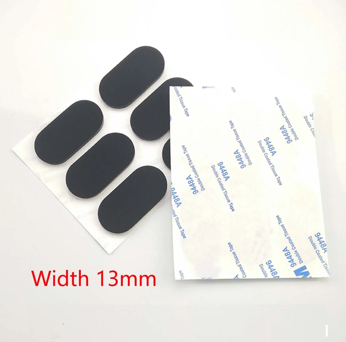 

10Pcs Width 13mm Black Oval Anti-slip Self Adhesive Silicone Rubber Mat Cabinet Equipment Feet Pad Shockproof Anti-skid Pads