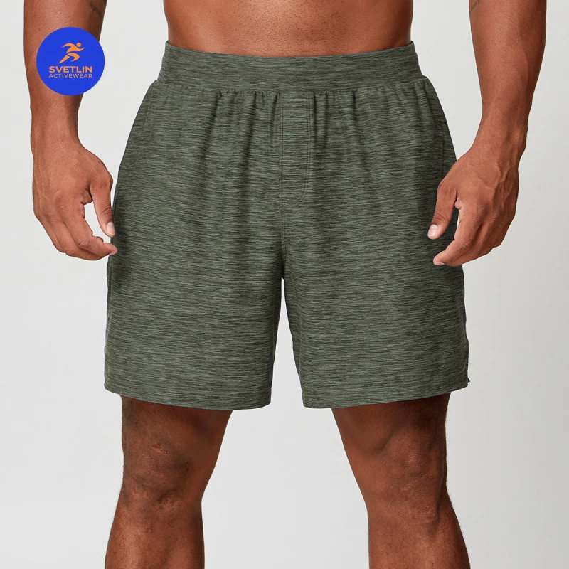 SVETLIN High Quality EU US Size Men Skin-friendly Quick Dry Sports Shorts Casual Bottoms for Running Fitness Daily Commute