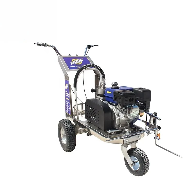 Traffic Line Road Marking Machine with Engine DIY Grade Hand Push Airless Paint Sprayer for Industrial Use view 3