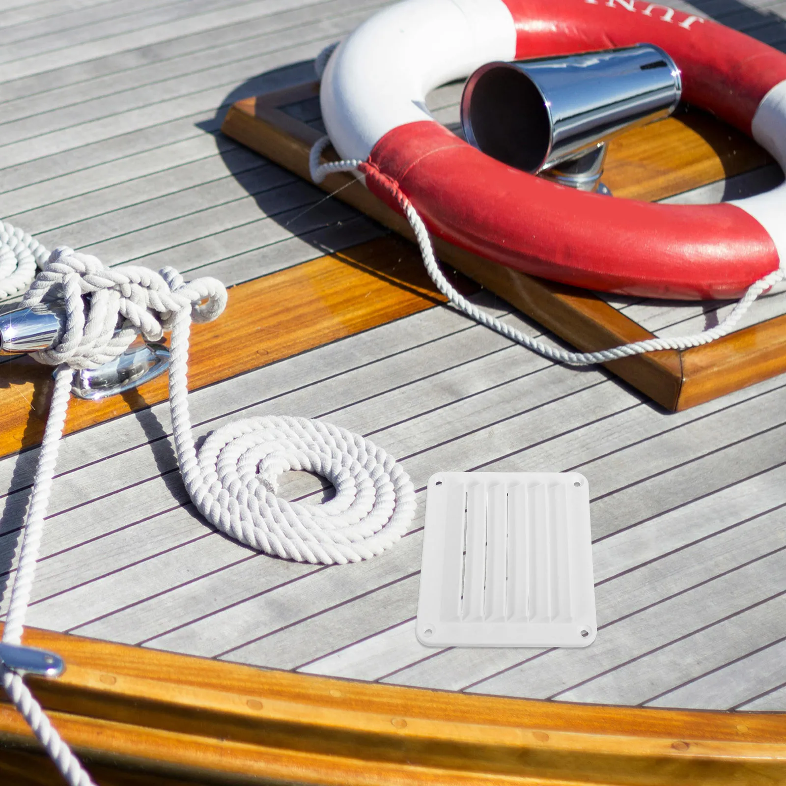 

2Pcs Marine Air Vent Grille Square Louvered Ventilation Outlet Efficient Airflow Cover for Boat Rv Yacht Camper Use