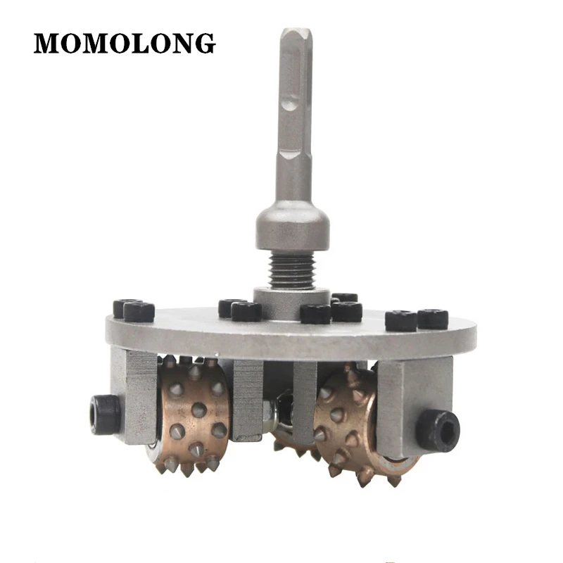 

120mm M16 For Concrete Terrazzo Litchi Surface Epoxy Coating Hammer Plate Bush Hammer Rotary Wheel Coating Removal