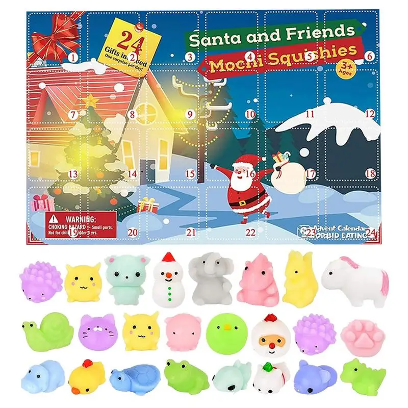 

Christmas Countdown Calendar 24Pcs Christmas Mini Animals Toy Kids Advent Calendar 2023 Kids Toys Animal Advent Calendar Toys