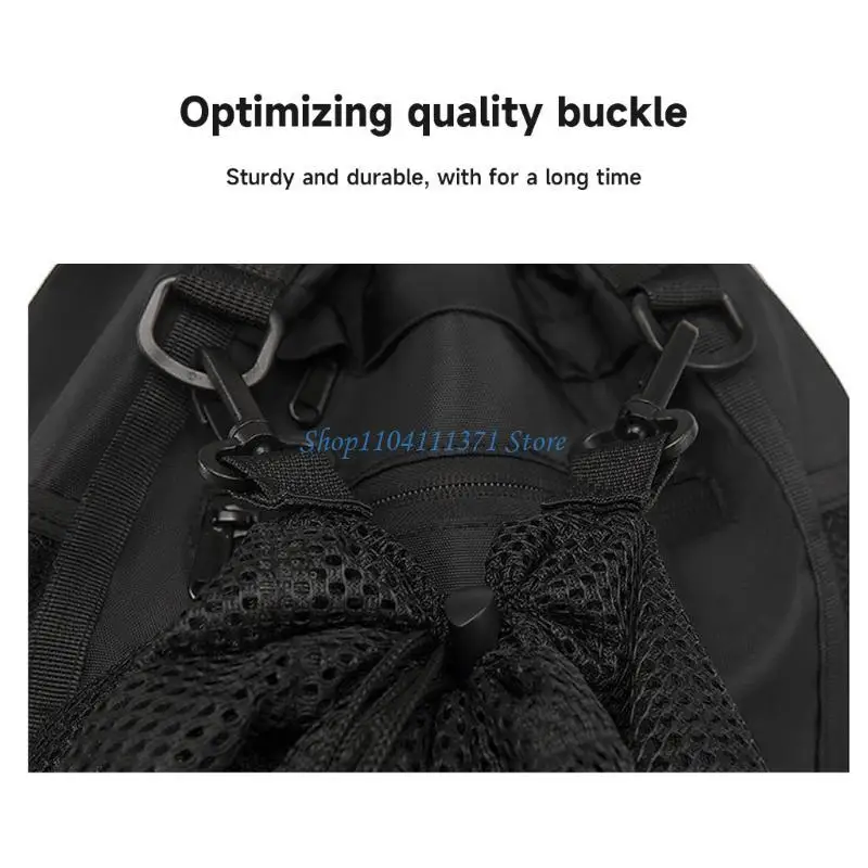 

P9FC Баскетбольный плечевой складной рюкзак Спортивная сумка Спортивный футбольный рюкзак на шнурке