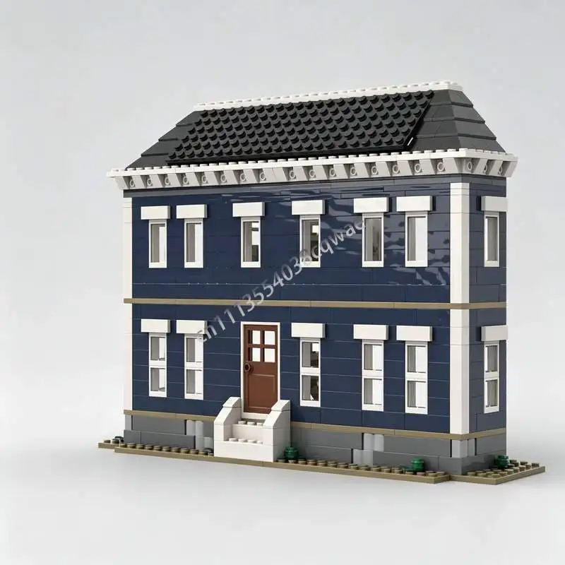 3094PCS Creel House Exterior Victorian Mansion MOC Custom Building Block Creative Architecture Model DIY Assembly Retro Home Toy