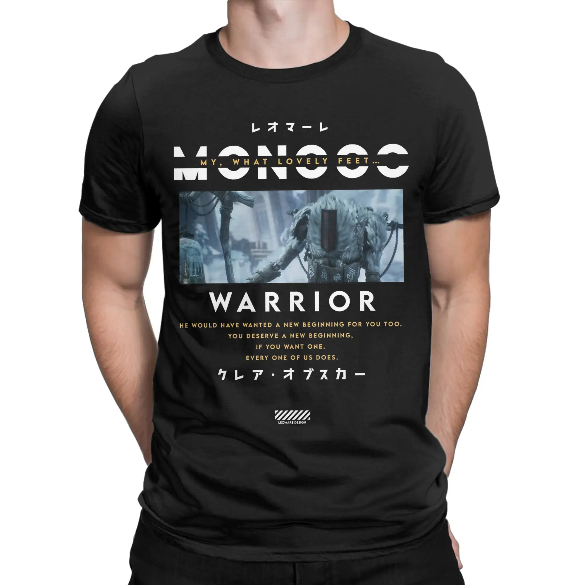 Novelty Monoco Clair Obscur Expedition 33 T-Shirt for Men O Neck Pure Cotton T Shirts  Short Sleeve Tees Unique Clothing