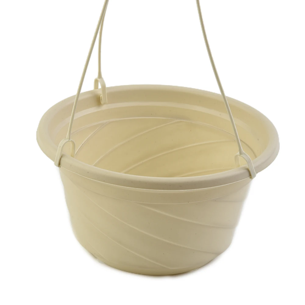 Hook-Type Dill Resin Flower Pot Green Radish Hanging Plant Pot White With Hook Plastic Balcony Family Gardening