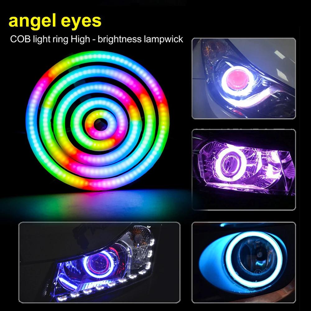 

Кольцевой светильник WS2812 RGB COB, 27/48/74/96/120 мм с индивидуальной адресацией и встроенным модулем IC RGB COB, 5 В постоянного тока