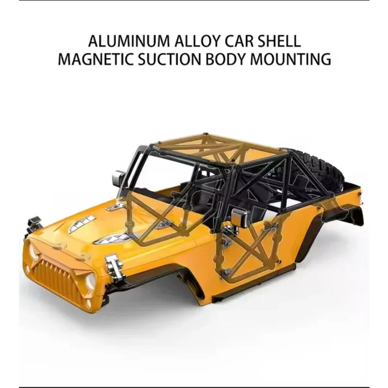 MJX H12Y Auto 1/12 4WD Motore Brushless MJX Hype Go Guscio In Alluminio Metallo Arrampicata fuoristrada Monster truck Professionale 12 km/h