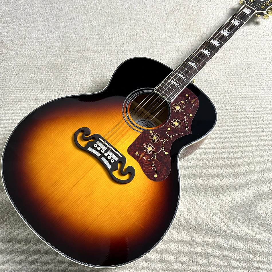 Fabricado en China, 43 pulgadas, guitarra acústica, 6 cuerdas, guitarra negra, entrega gratuita