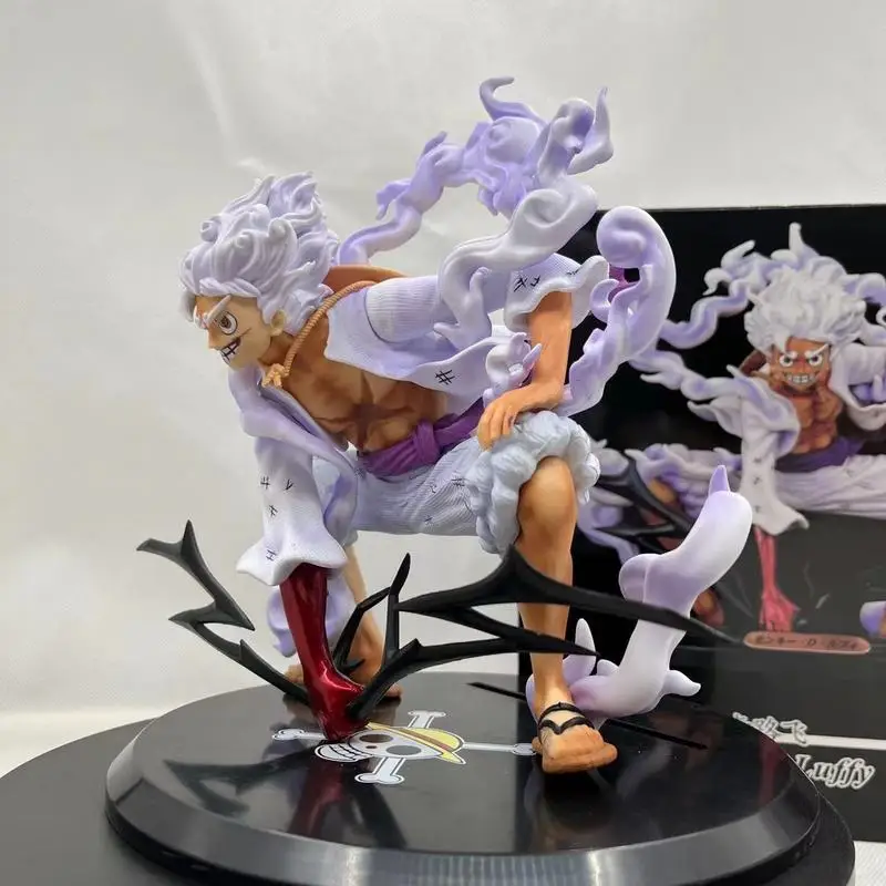 Navigation  King Gk Cns Nika Luffy Fruit Awakening 5th Level Combat Pose Anime Model Statue Handheld For Collection