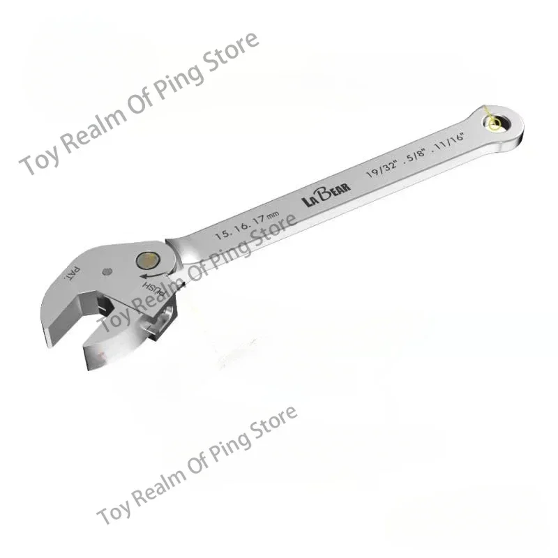 Self-locking quick spanner Self-adjusting ratchet adjustable opening dual purpose spanner