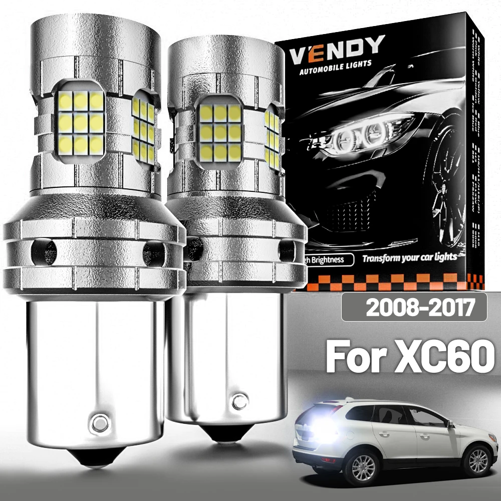 2 stücke LED Reverse Licht Für Volvo XC60 2008-2017 Backup Lampe 2009 2010 2011 2012 2013 2014 2015 2016 Canbus Zubehör