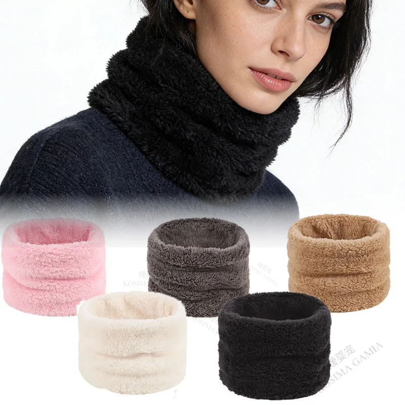 

Полнолицевая маска Зимний плюс флисовый толстый снуд Шарфы на шею Плюшевый теплый шарф с кольцом для женщин и мужчин Мягкий воротник на шею Удобный эластичный