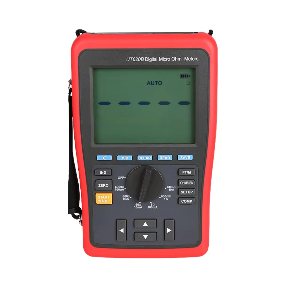 

UT620B High Quality DC Digital Micro-Ohmmeter Low Resistance Tester High Accuracy 0.25% IP55 Protection for Welding Points