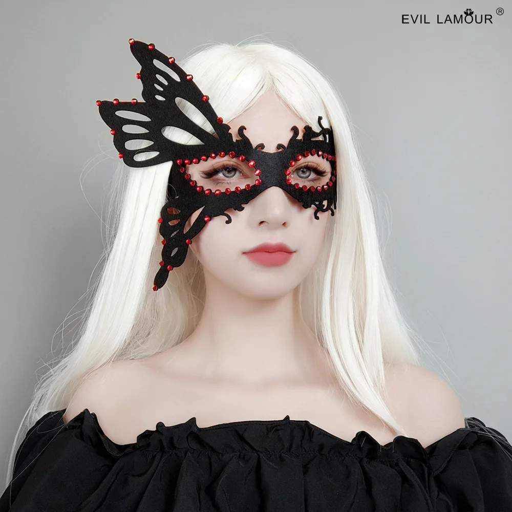 

Diamond Butterfly Mask Annual Party Halloween Costume Party National Style Photography Half Face Blindfold Female MJ-86-1