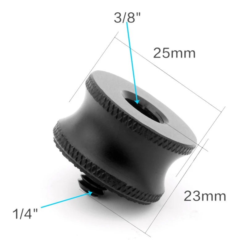 3/8 To 1/4 Adapter Mini 3/8 Female To 1/4 Male Adapter Screw Mount Camera Tripod Ball Head For Photography Studio