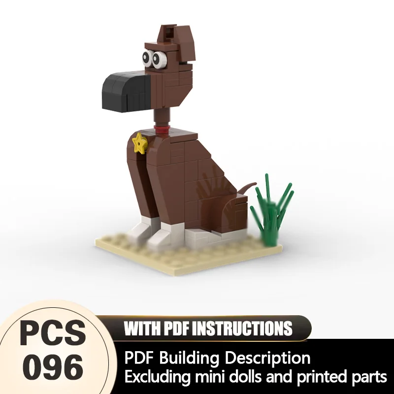 

Creators Animal Series Model MOC Building Bricks Brown Dog Modular Technology Gifts Holiday Assemble Children Toys Suit