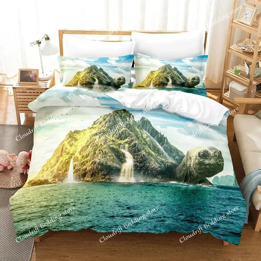 

2024 Turtles of the World Adult Boys Anime Duvet Cover Set Single Double Full Queen King Size Quilt Cover Pillowcase Bedding Set