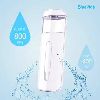 고수소 최대 800ppb 수소 풍부한 물 미스터, 슈퍼 항산화 ORP, 휴대용 및 쉬운 작동 수소 물 분무기