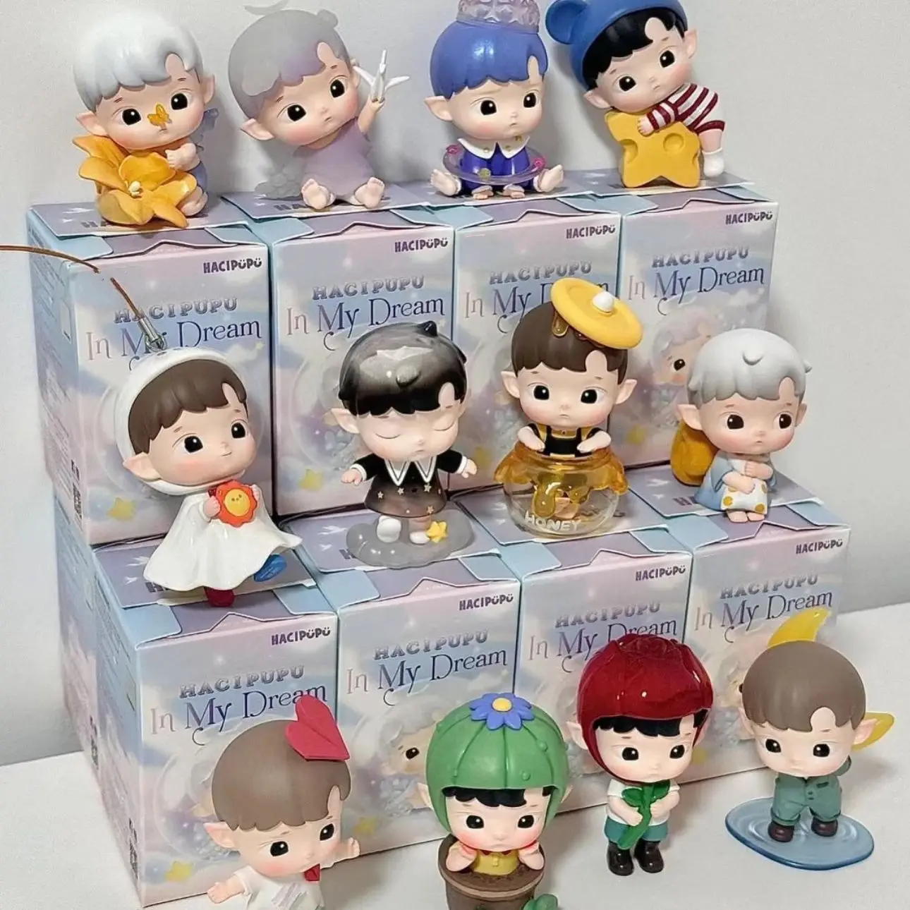 

POP MART HACIPUPU in My Dream Series, оригинальная слепая коробка, загадочная коробка, сумка для догадок, игрушки, кукла, милая аниме-фигурка, коллекция украшений