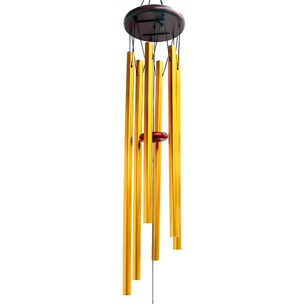 

Wooden Music Metal Pipe Handing Wind Chimes, Courtyard,Porch