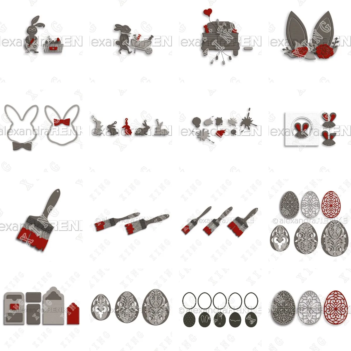 

2022 Specials Sale Flower Sculpture House Rabbit Brush Friend New Cutting Dies Diy Scrapbooking Cut Die Paper Craft Punch Molds