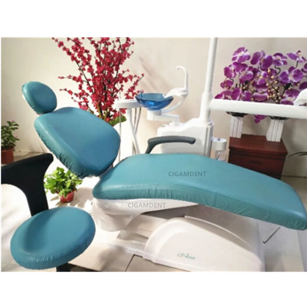 Dental PU Leather Chair Cover Dental Chair Seat Cover Chair Cover Elastic Waterproof Protective Case Protector Dentista Chair Ca