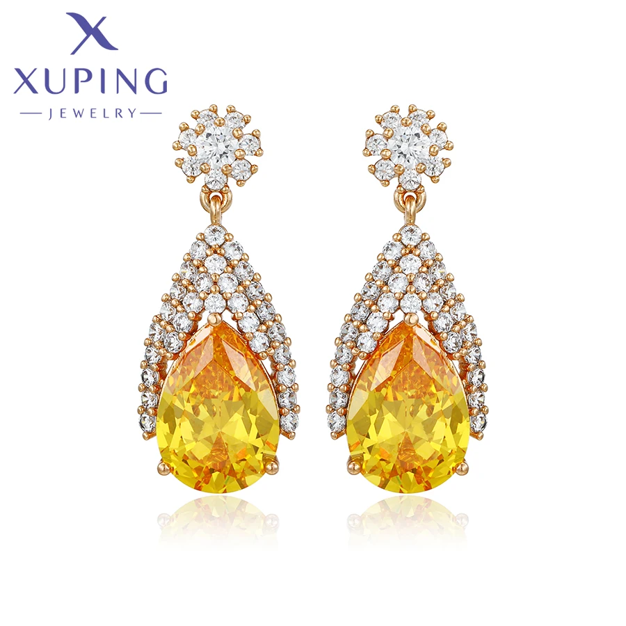 Xuping Jewelry New Arrival Trend Women Earring of Gold Color X000667396