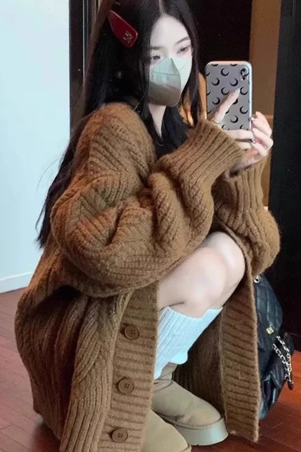 セーター ジャンパー カーディガン レディース カーディガン Y2K 女性用 純粋カシミヤ スカラップエッジ フィットカット レジャー ナイト エレガント ソフト 暖かい インス