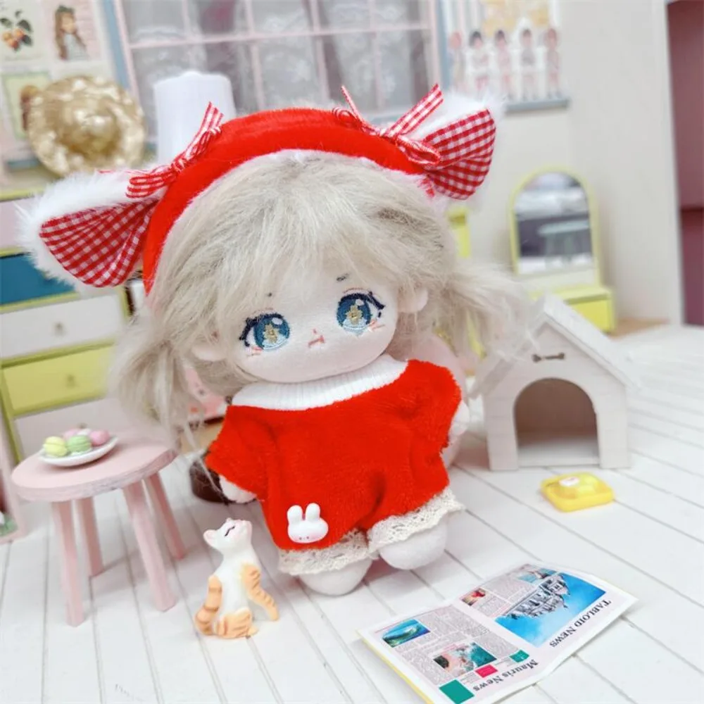 Tavşan Kulak 10 cm Pamuk Bebek Tulumlar Emekleme Takım Elbise Onesuit Yıldız oyuncak bebek giysileri DIY Giyim Kawaii Peluş Oyuncak Elbise