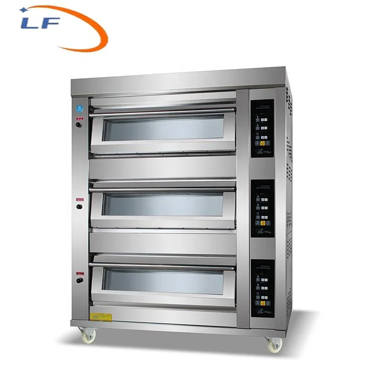 Bakery Equipment Bakery Single Double 2 Deck 4 Trays Gas Electric Deck Oven For Bread