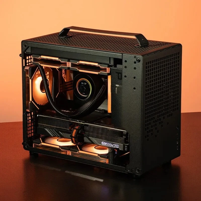 Z20 Portable Side View Office Gaming Small Case Glass Side View 20L TYPE-C Support MATX Motherboard 240 Water Cooling