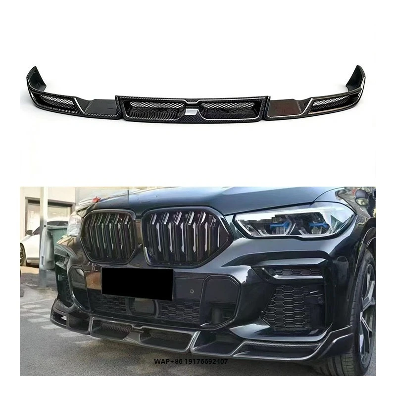 

For 2019-2025 for X6 G06 LD Style Carbon Fiber Bumper Front Lip Bolt-On Universal Fitment