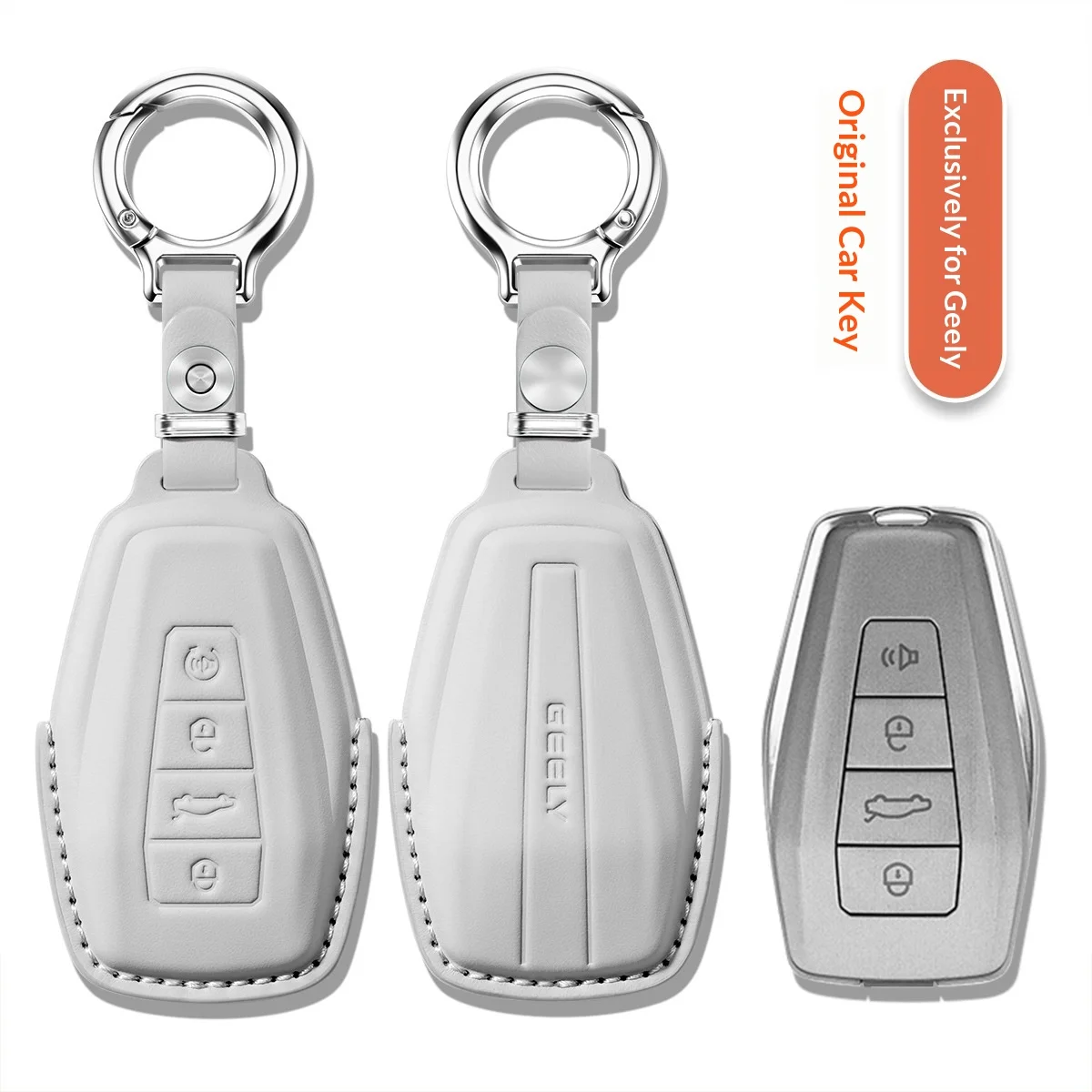 For Geely key set Xing Rui Xing Yue L Bin Rui cool Bo Yue Bin Yue Yuan Guo x6 Jiaji icon genuine leather