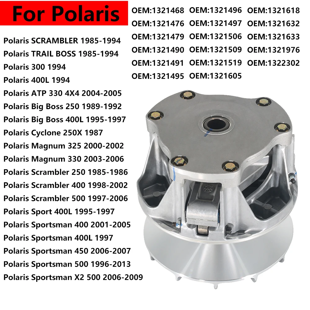 Piezas de embrague de accionamiento primario para Polaris Scrambler 250 400 500 Sport 400L Sportsman 400 400L 450 500 X2 500 trabajador 500