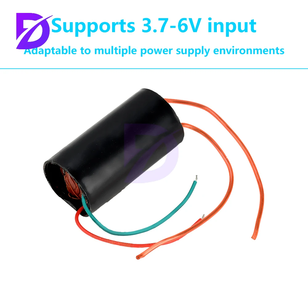 DC 3.7-6V 4A 펄스 DC 고전압 모듈 고주파 부스트 패키지 고전압 발생기 전기 충격 아크 200kV