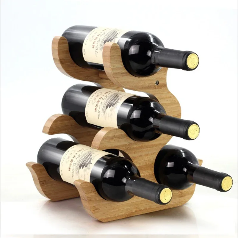 

European solid wood wine rack ornament