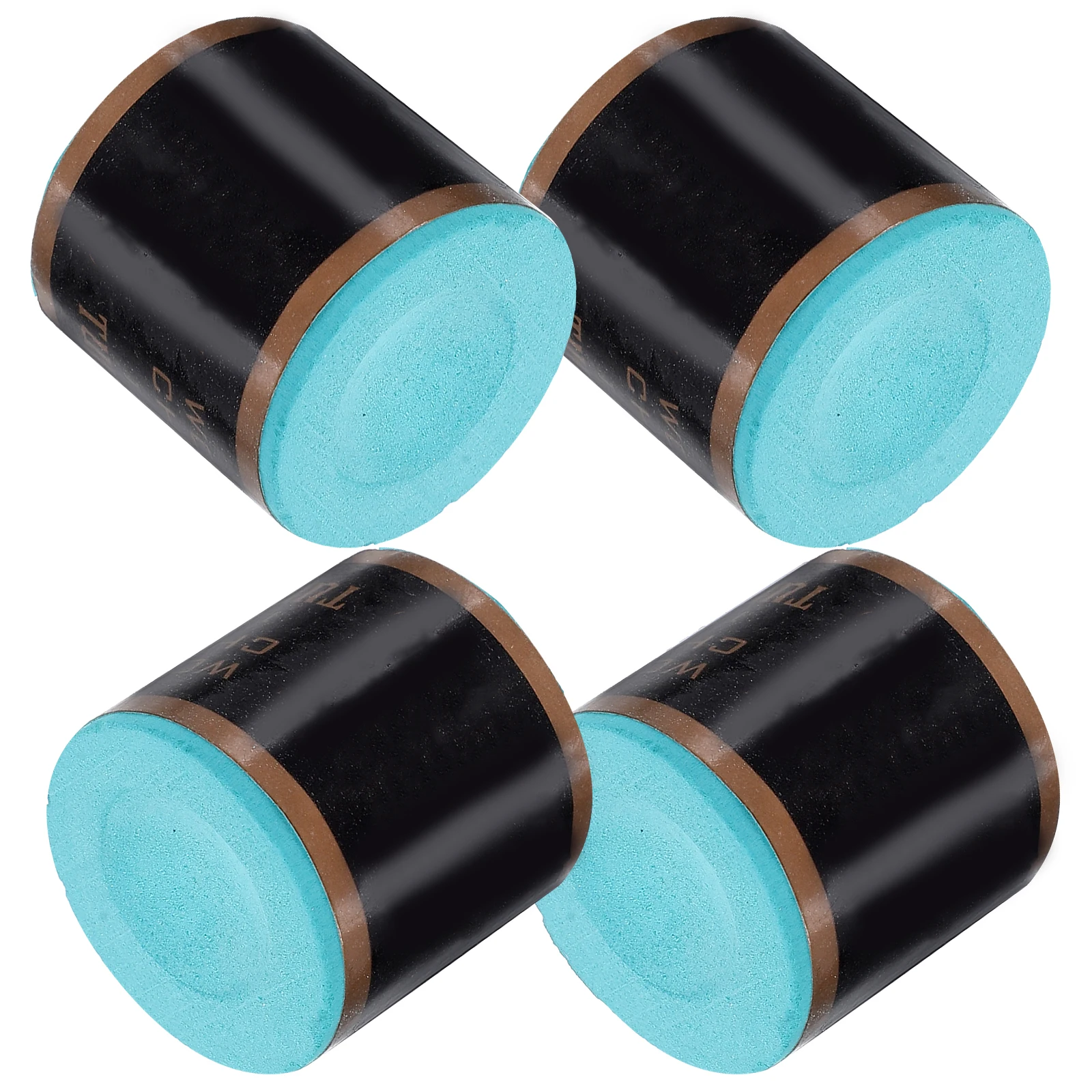 

4 Pcs Billiard Stick Chalk Powdered Pool Cue Portable Billiards Taom Light Green Chocolate Accessories