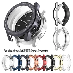 Screen Protector Protection Case For Xiaomi Watch S3 TPU Soft Protective Cover Bumper Accessories Watch Silicone Protector Frame