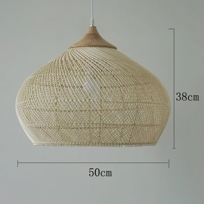 NONE Vintage Rattan Pendant Lamp 9