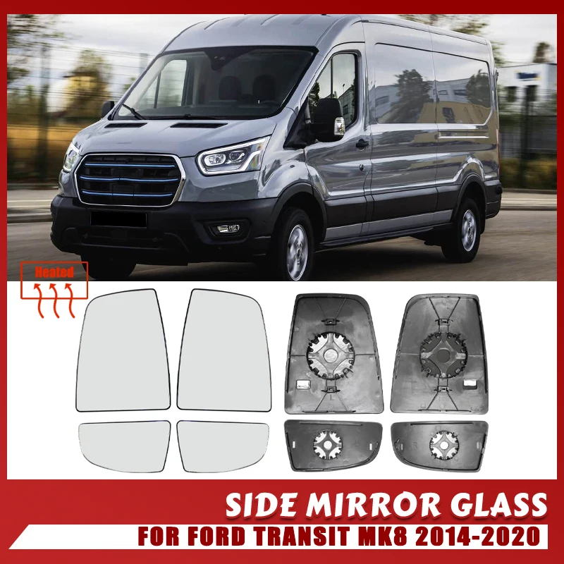 Für Ford Transit Mk8 2014-150 250 350 Tourneo T Serie Paar Links Rechts Tür Seite Flügel Spiegel Glas außen Konvex Oberen Klar