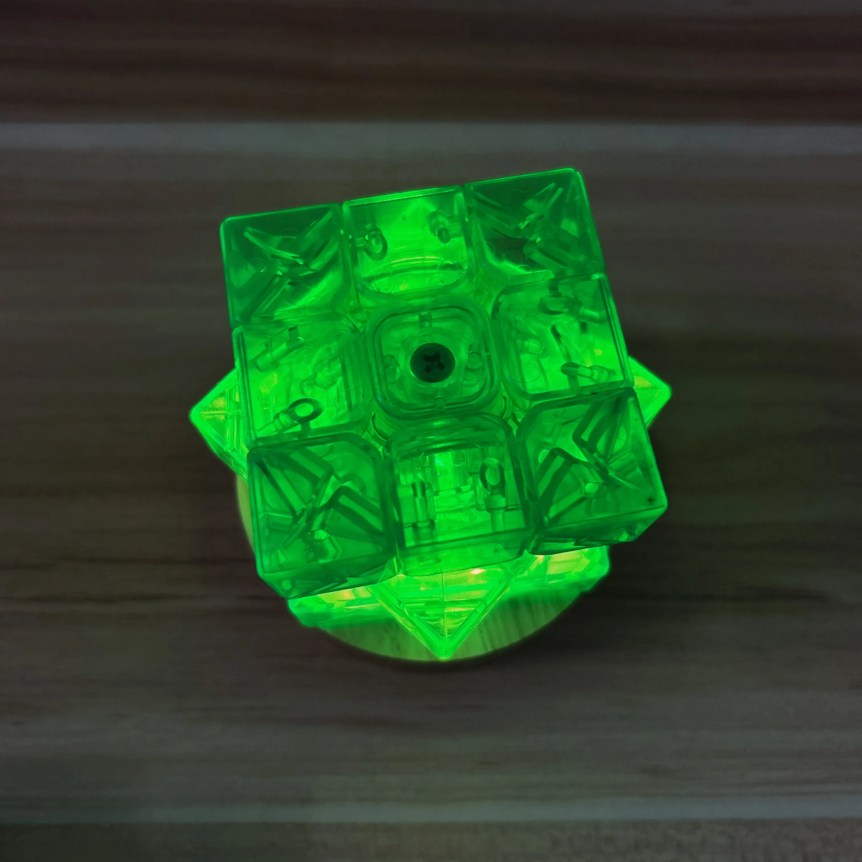 Moyu Limited Edition 3x3 Cube Pocket Cube Green Transparent Speed 3x3x3 Magic Cube Collection Profession Cube Education Toys