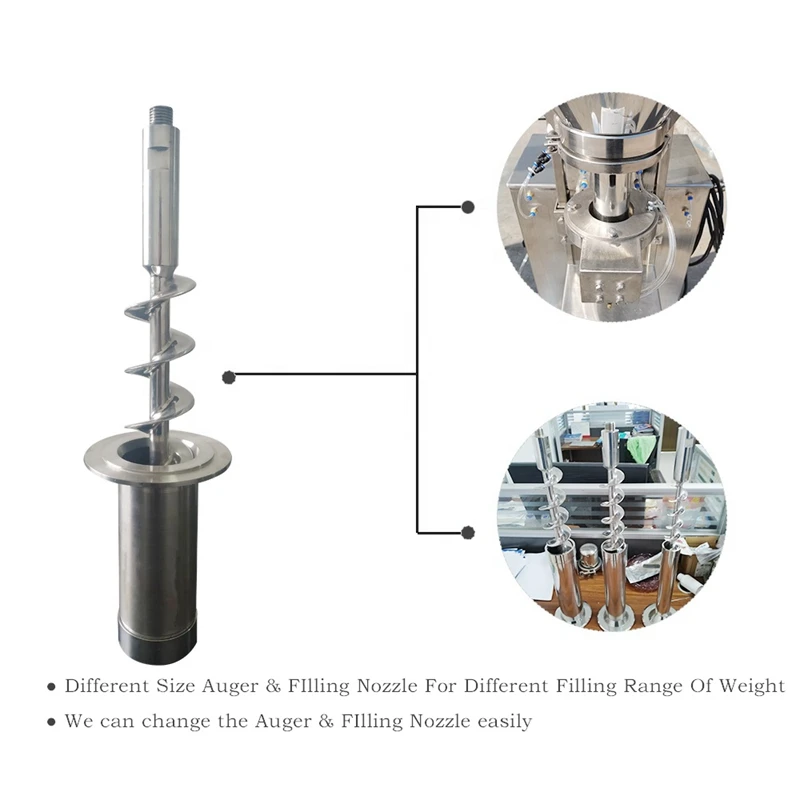2024 Custom Automatic Powder Filling Machine Screw Mixer Stainless Steel Screw Rod Spare Part