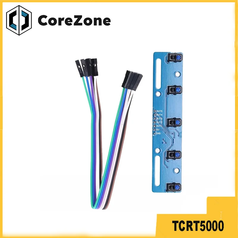 5-Way Black and White Line Identification Sensor Module Tracking Intelligent Car Infrared Sensor TCRT5000